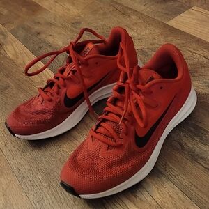 Womens Nike Downshifter Red and Black  Shoes